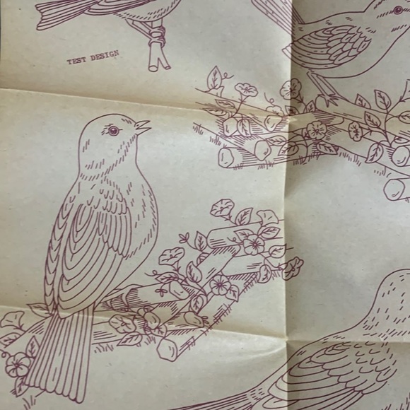 2 Vintage Aunt Martha's hot iron transfers birds & mountain scenes - Picture 7 of 12